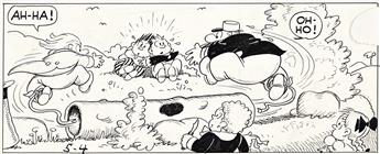 HAROLD KNERR (1883-1949) Katzenjammer Kids comic strip in 8 panels.